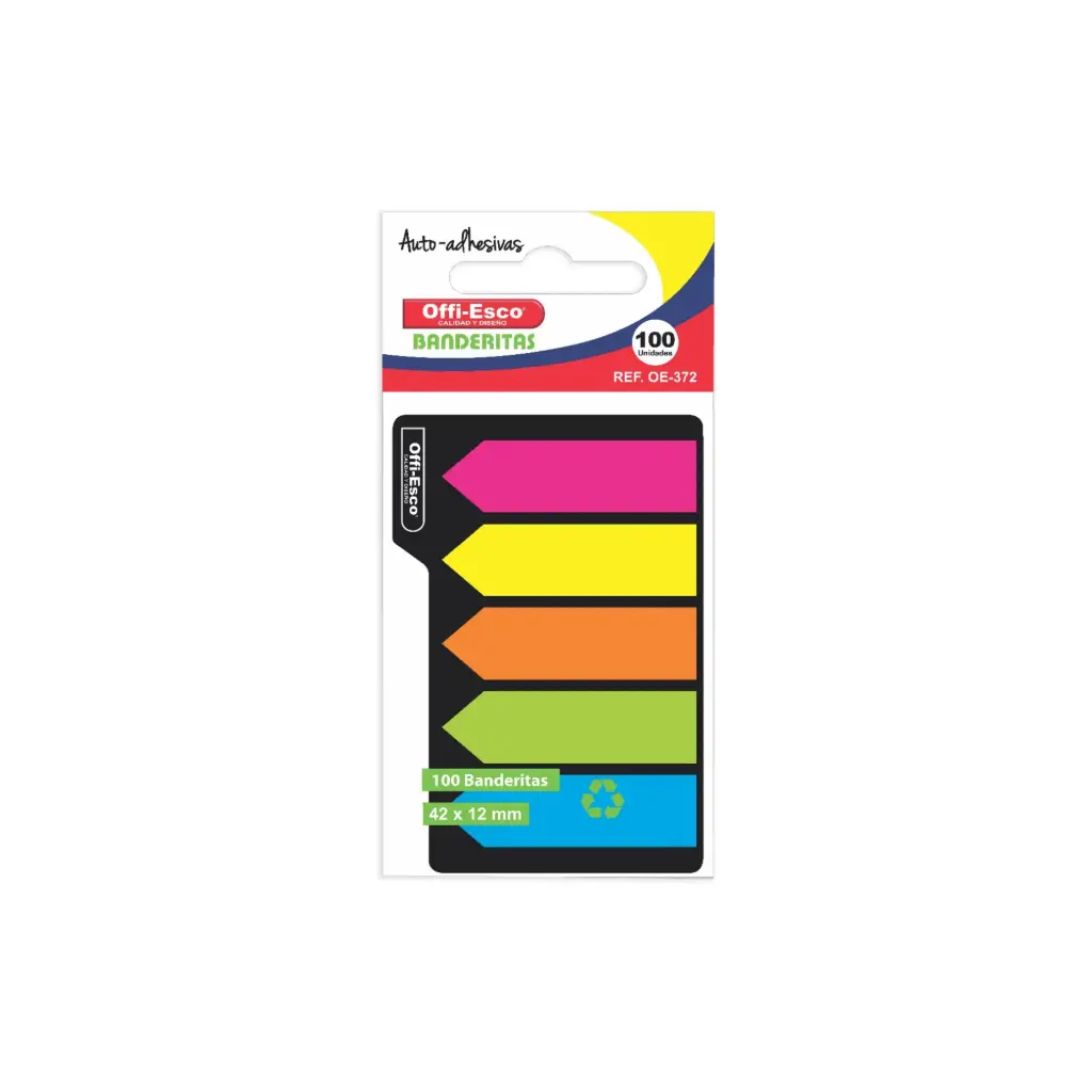 BANDERITAS OE-372 5 COLORES 100HJS P576