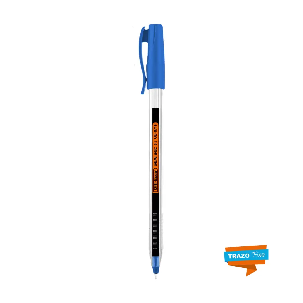 BOLIGRAFO OE-071F TRIANGULAR S/GEL 0.7 UNID AZUL