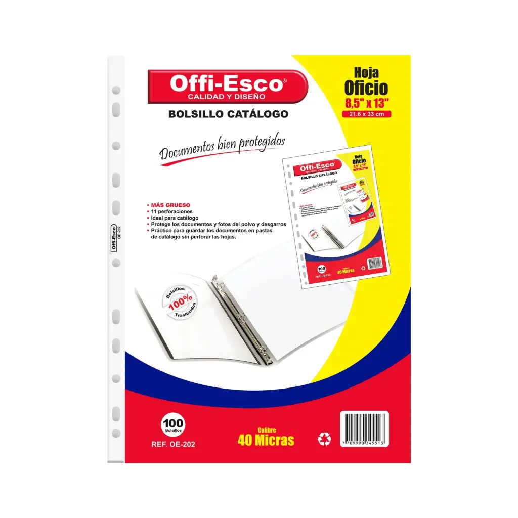 BOLSILLO OE-202 CATALOGO OFICIO PQ100 P20