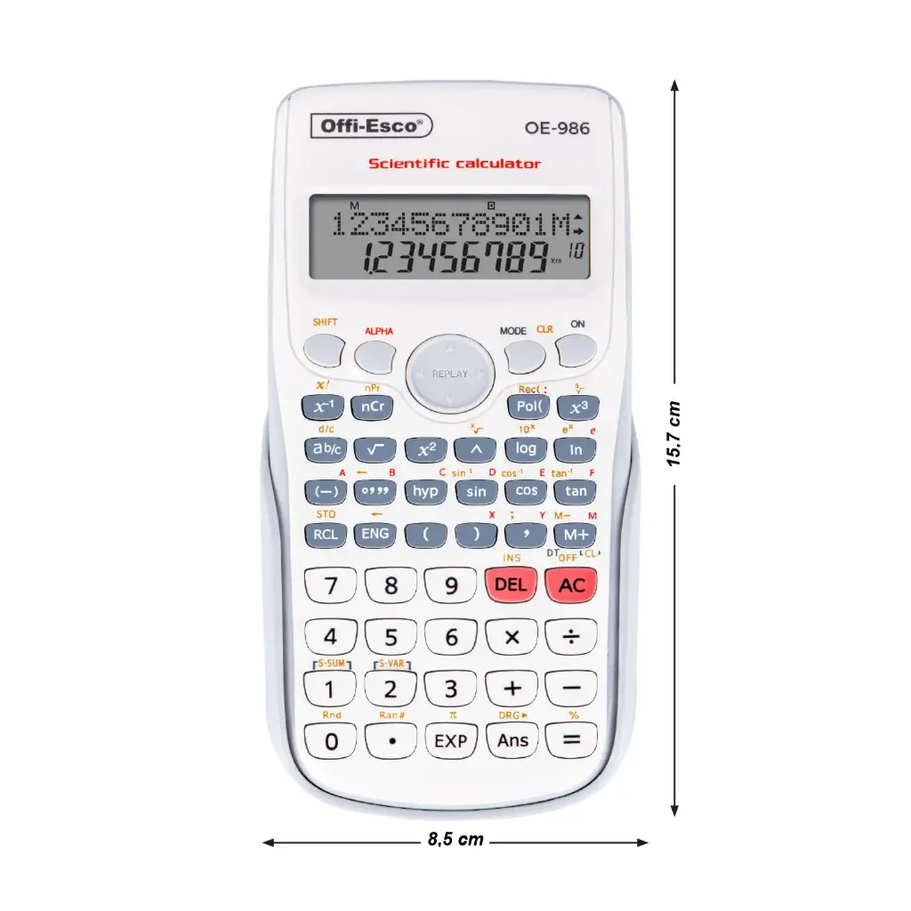 CALCULADORA OE-986 OFFIESCO CIENTIF (Ine 24 surt-Fa 120 surt)