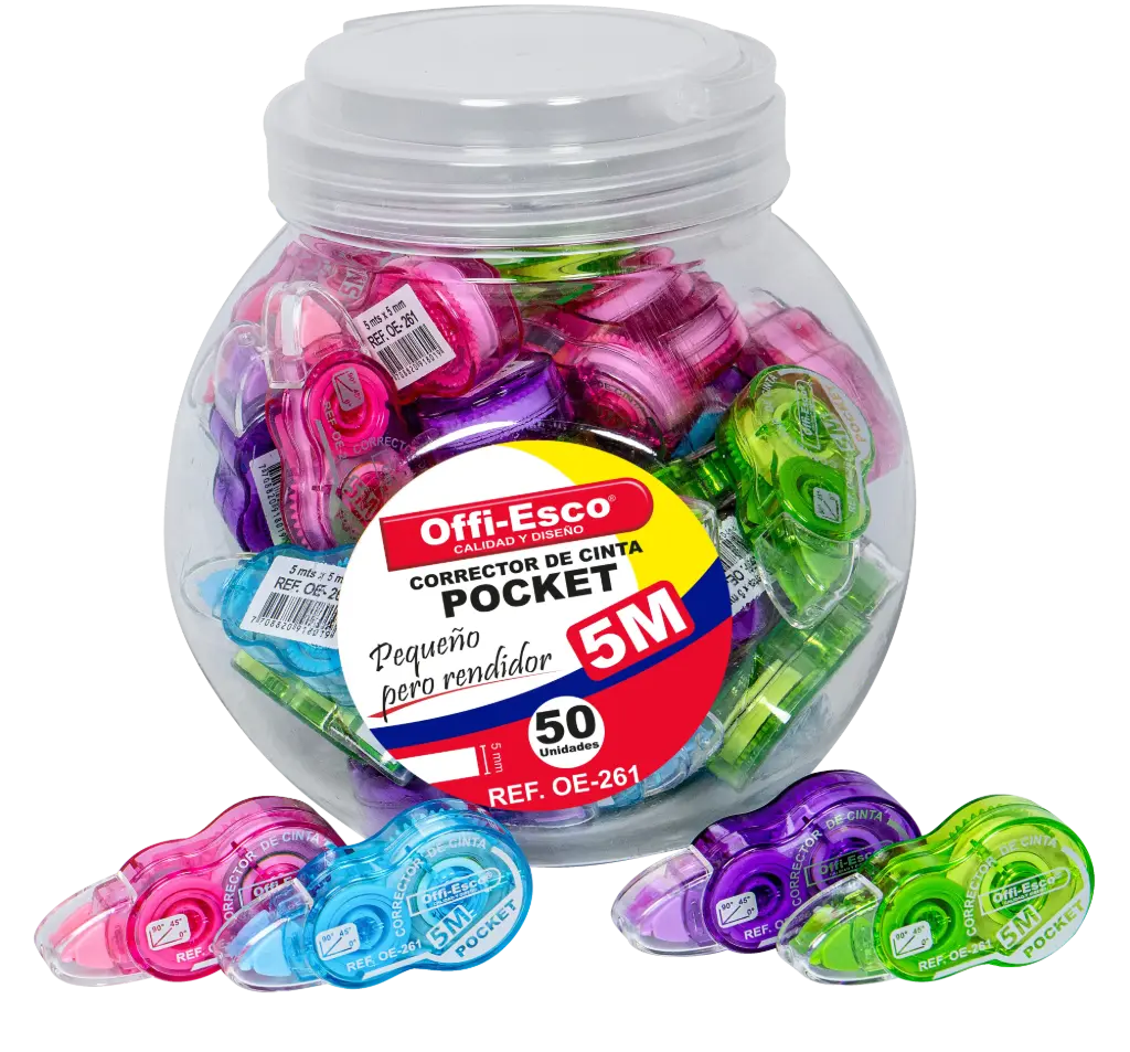 CORRECTOR OE-261 CINTA MINI*5MTS T50 UNID P16