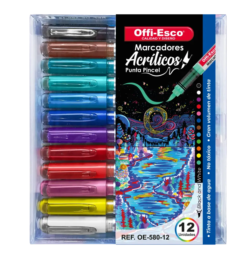 MARCA.OE-580-12 ACRILI P/PINCEL  (Ine 6-Fa 72)