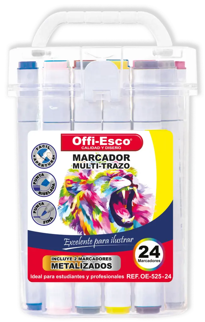 MARCADOR OE-525-24 MULTI-TRAZO D/P P*12