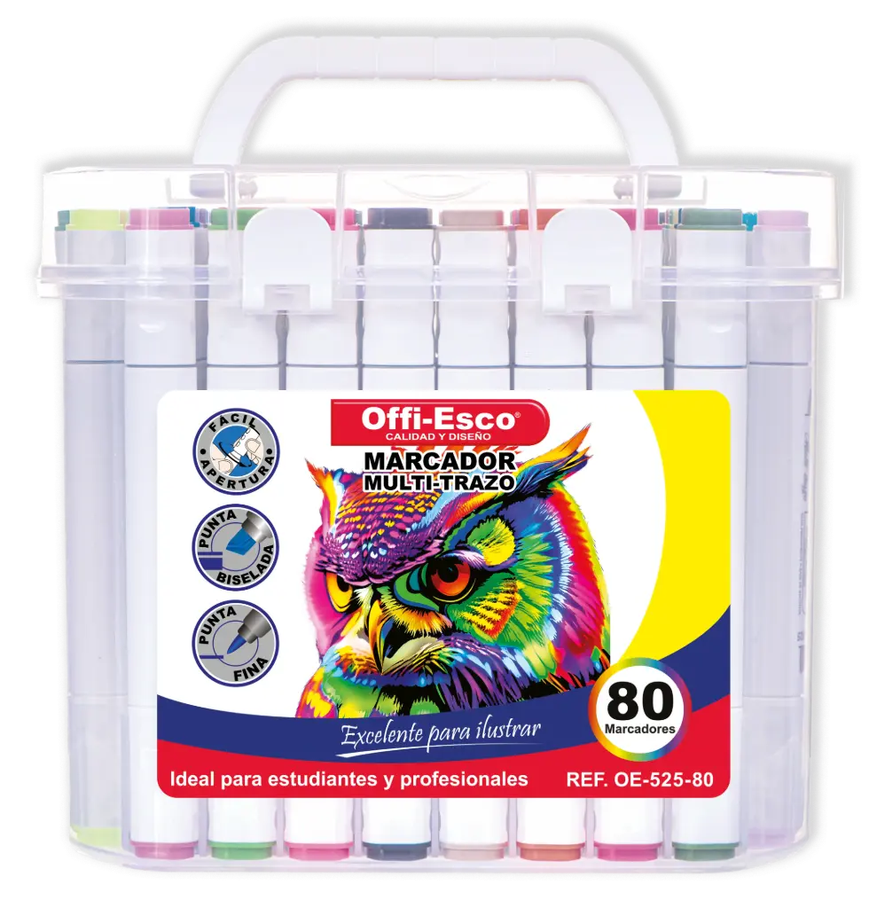 MARCADOR OE-525-80 MULTI-TRAZO D/P   P*6