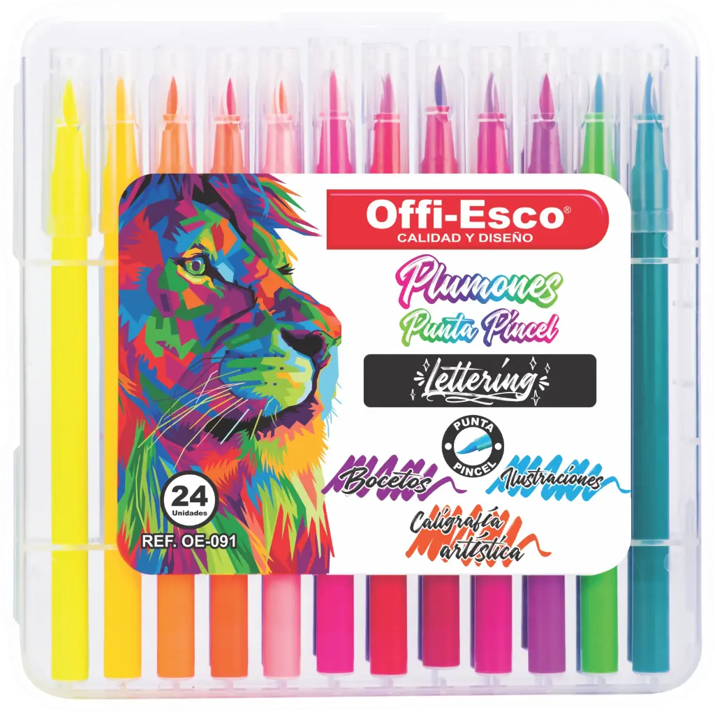 PLUMON OE-091 PUNTA PINCEL EST*24 P36