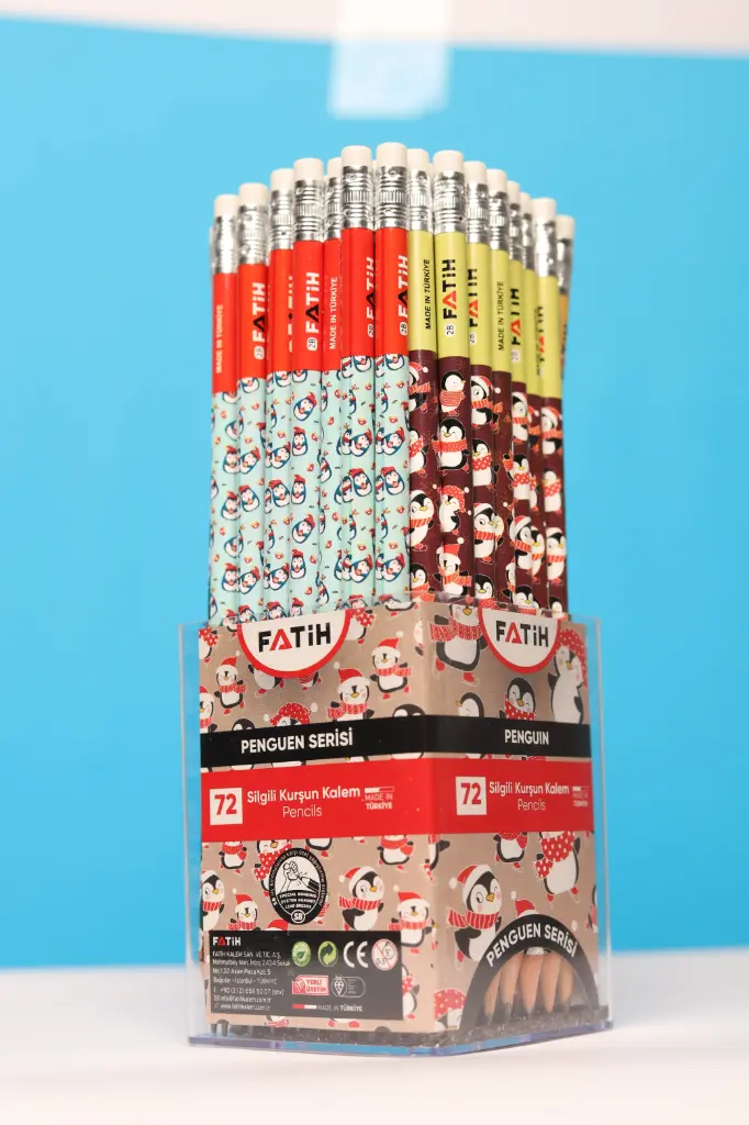 Lapiz Fatih Penguin con borrador Ine (72-Fa 1728)