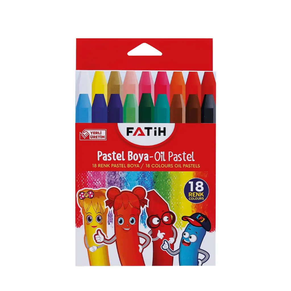 [50330/F] CRAYON PASTEL C. CARTON 18 COL (INE 6-FA 72)