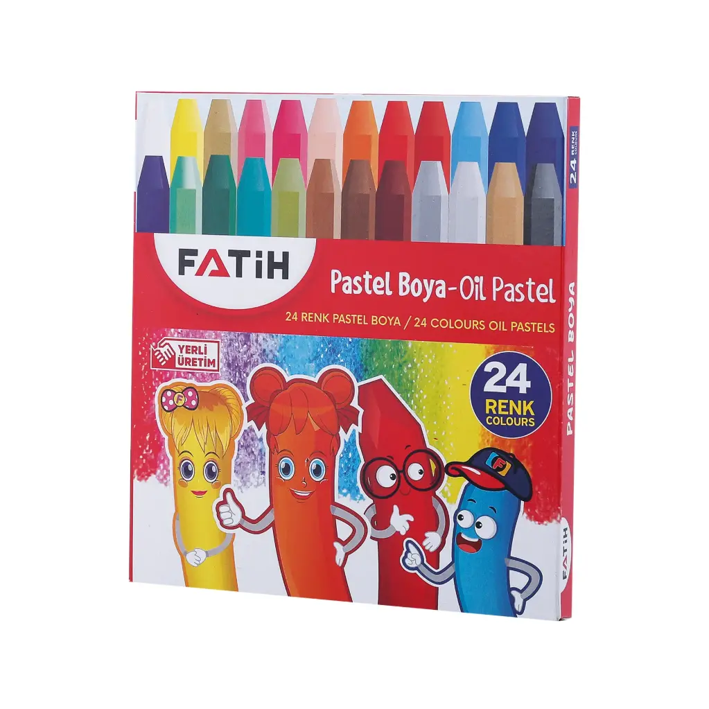 [50340/F] Crayón pastel Fatih de alta calidad 24 colores (Ine 6-Fa 60)