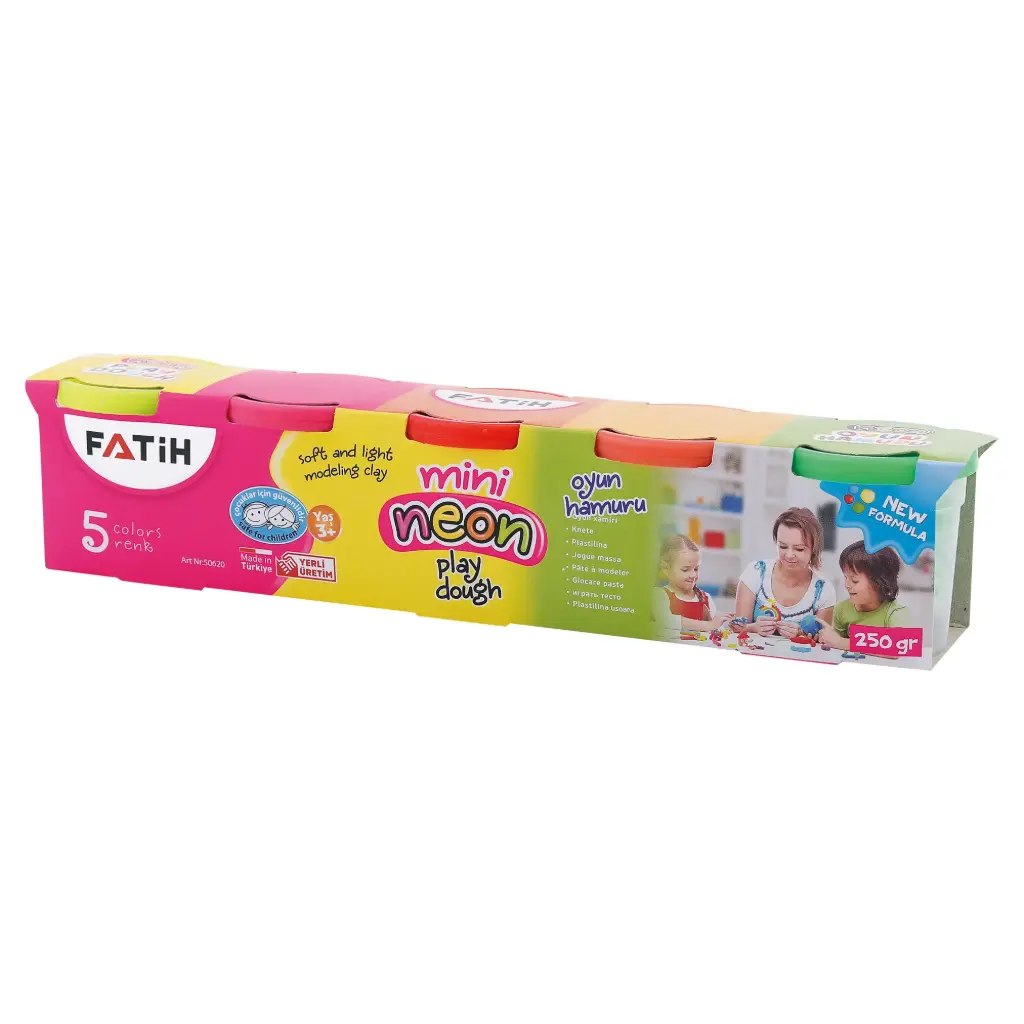 PLAY DOUGH FATIH MINI 5 PZAS NEON (FA 48)