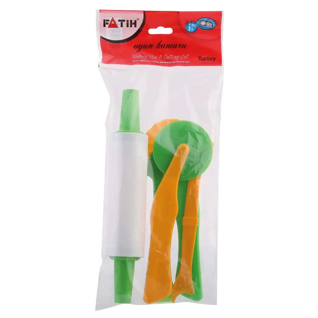 [50730] Herramientas para Play Dough Fatih (Set de corte y rodillo)