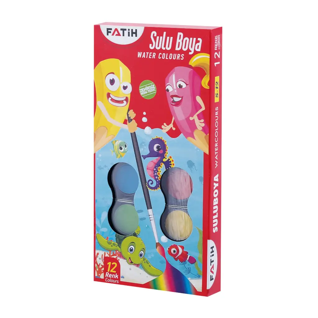 Acuarela Fatih 12 colores S-12