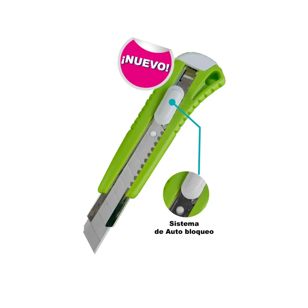 Cuchilla grande con riel metálico 