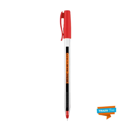 [OE-071FRO] BOLIGRAFO OE-071F TRIANGULAR S/GEL 0.7 UNID ROJO