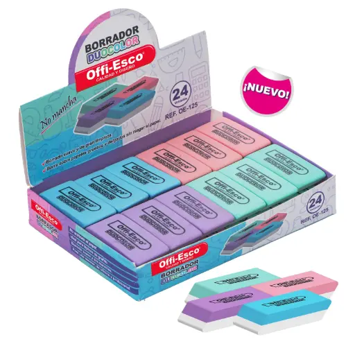 [OE-125] BORRADOR OE-125 GOMA COLORES UNID P400
