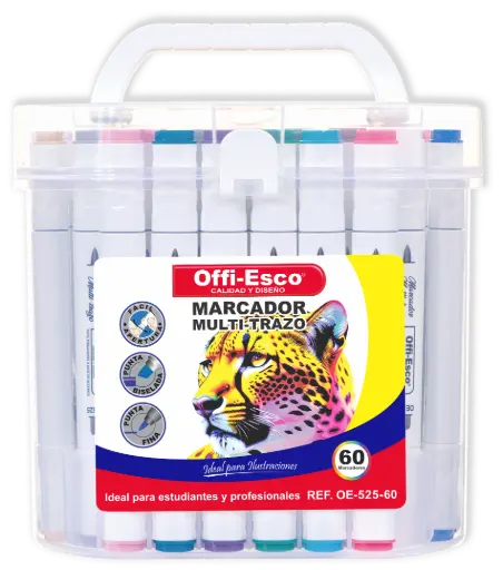 [OE-525-60] MARCADOR OE-525-60 MULTI-TRAZO D/P   P*8