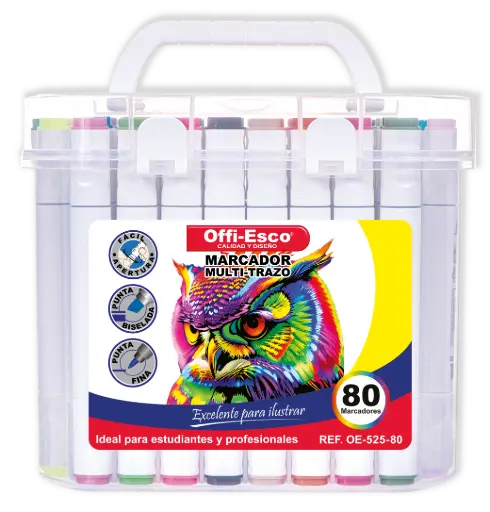[OE-525-80] MARCADOR OE-525-80 MULTI-TRAZO D/P   P*6