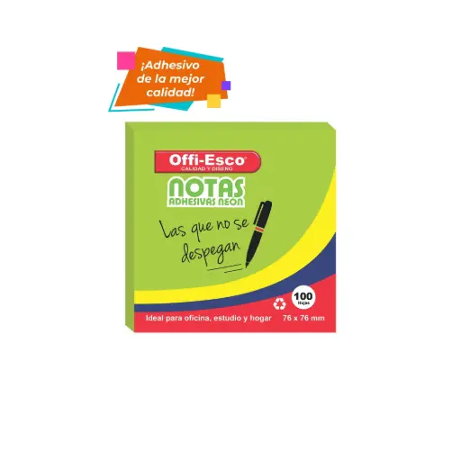 [OE-360] NOTA ADHESIVAS OE-360 76*76 NEON PROMOCION 4COL SURTIDOS (PAQ 216)