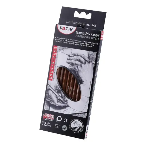 [15095/F] [15095/F] Set de arte profesional de lápices de dibujo técnico Fatih