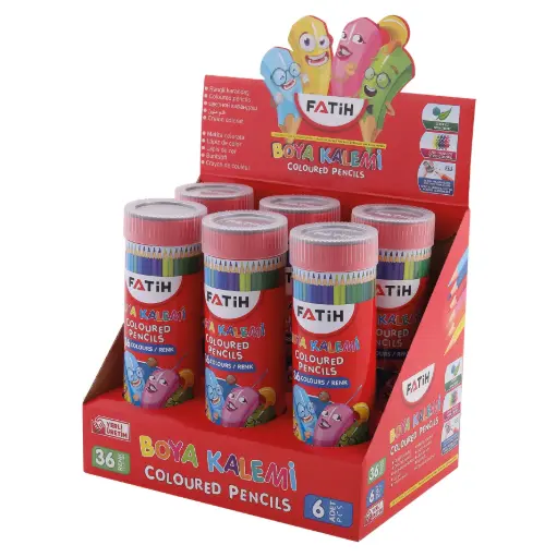 [33190] [33190] Crayones Fatih hexagonal en tubo 36 colores (Ine 6-Fa 48)