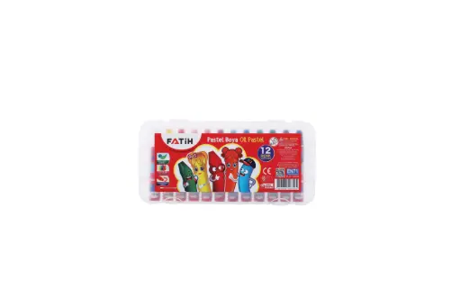 [50350] [50350] Crayones pastel Fatih estuche plastico 12 colores 