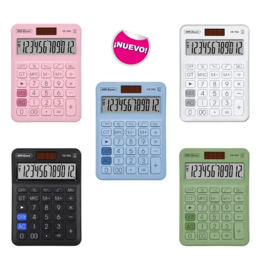 [OE-962] Calculadora Electrónica 12 dígitos (Ine 20 surt-Fa120 surt)