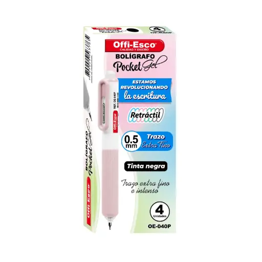 [OE-040P] BOLIGRA OE-040P GEL 0.5MM POCKET D4 (Fa 432 disp)